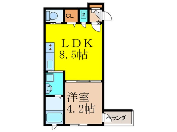 リバーサイド南摂津の物件間取画像